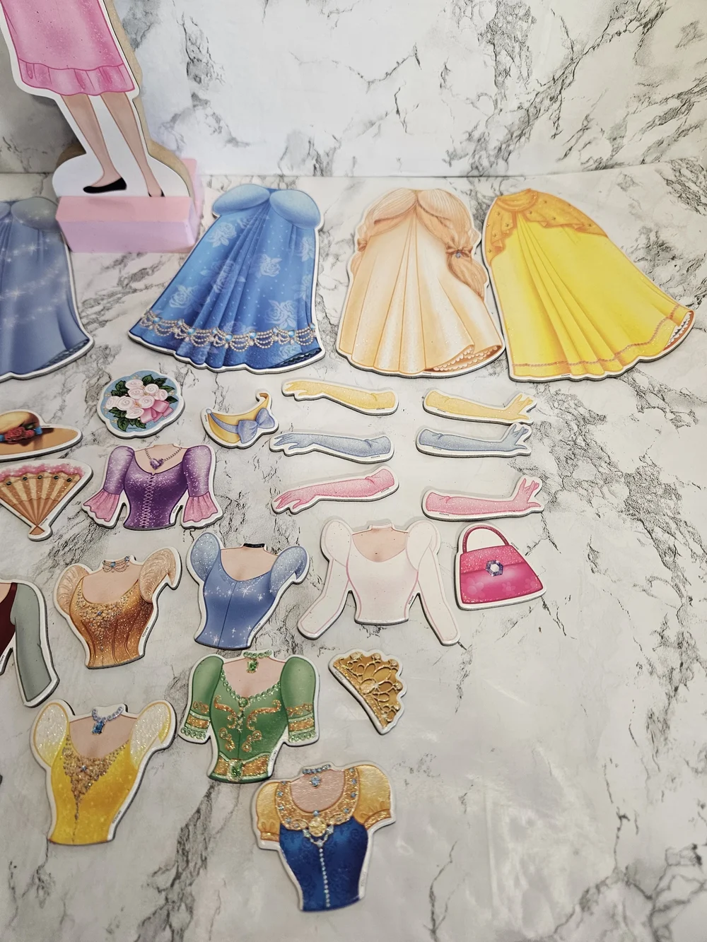 Melissa & Doug Disney Cinderella Magnetic Dress-Up Wooden Doll set